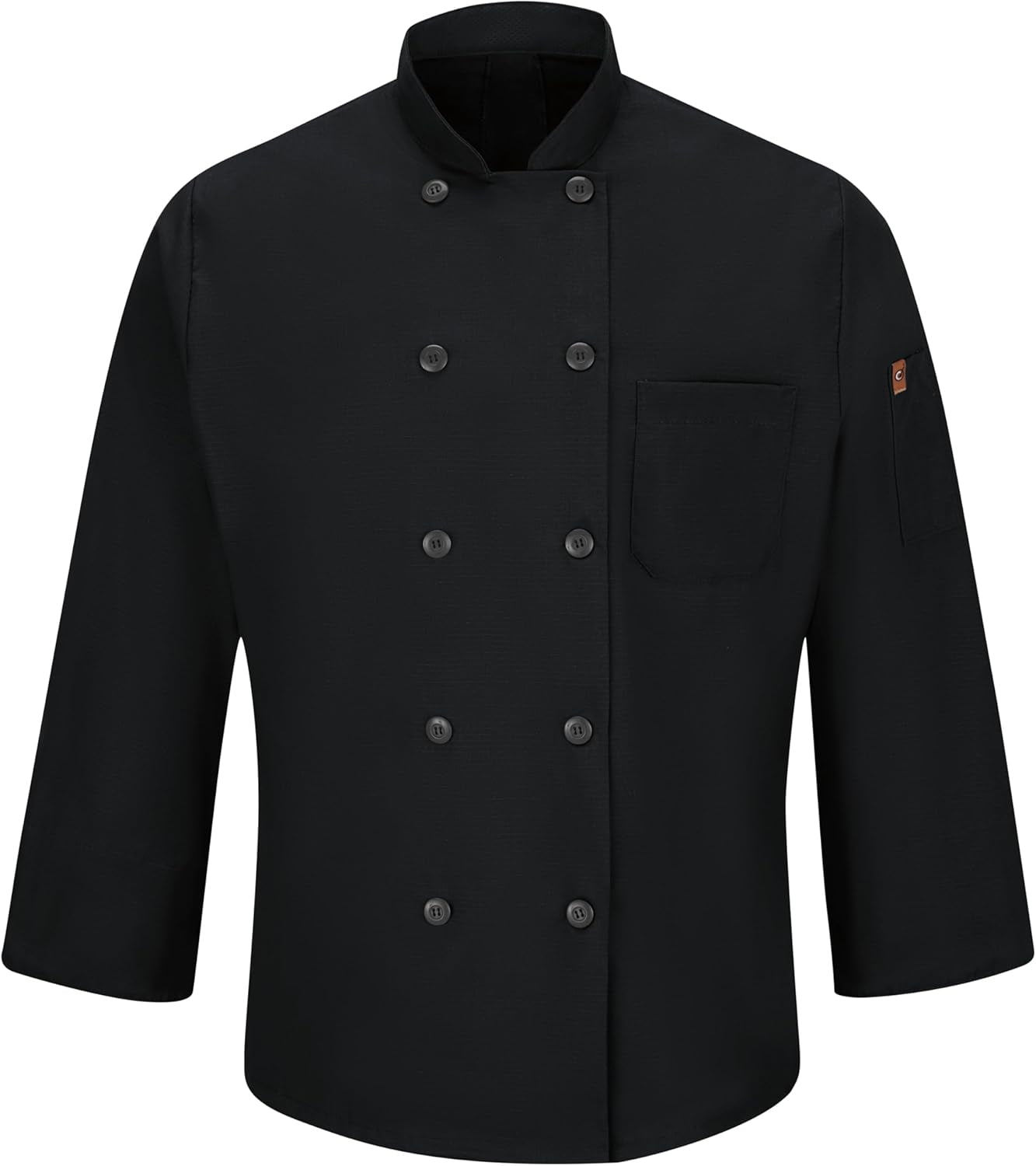 Men'S Long Sleeve Ten Button Chef Coat with Mimix and Oilblok