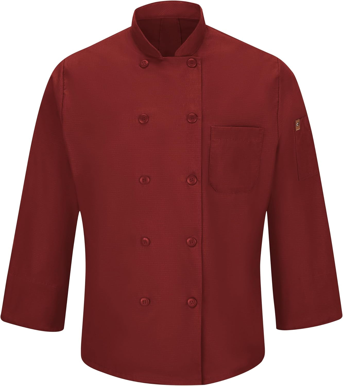 Men'S Long Sleeve Ten Button Chef Coat with Mimix and Oilblok